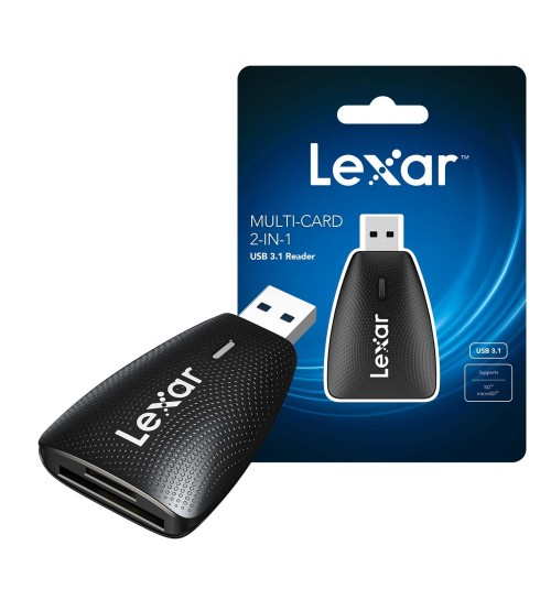 Lexar Multi-Card 2-in-1 USB 3.1 Reader (SD card & Micro SD) LRW450UB